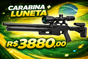 Carabina de Pressão PCP Reximex Force 1 - Cal 5.5 + lUNETA 3-9X40 T-EAGLE