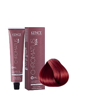 TON CREME SEM AMONIA  66.64 - LOURO ESCURO VERMELHO CEREJA  60G CHROMATUS – KENCE