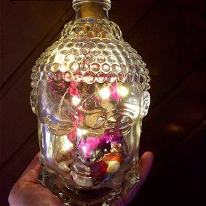 Decoração Criativa - Luminária USB BUDA 19cm
