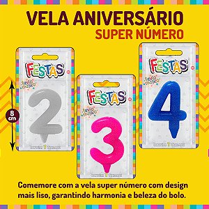 KIT COMPLETO VELA ANIVERS. SUPER NUMERO  | 300 UNIDADES |