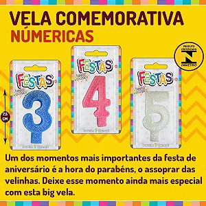 KIT COMPLETO VELA ANIVERS. BIG NUMERO  | 300 UNIDADES |