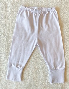 Calça branca com pé reversível