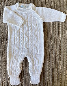 Macacão em tricot Branco