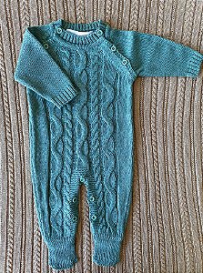 Macacão em tricot verde