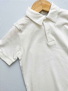 Camisa Polo Algodão Pima Branco
