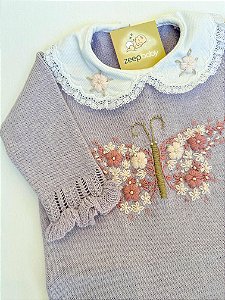 Macacão Borboleta lilás