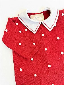 Macacão Vermelho Poà