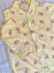 Macacão Florzinha Amarelo