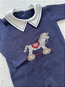 Macacão Cavalinho Azul Marinho