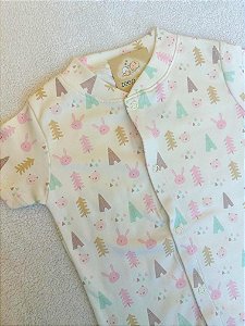 Macacão Curto Coelho e Urso