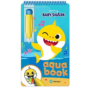 Livro Aquabook com Pincel Baby Shark Culturama