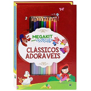 MegaKit para Colorir com Lápis Cor Clássicos Adoráveis
