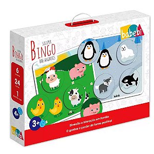 Super Bingo dos Animais Brinquedo Educatico e Pedagógico