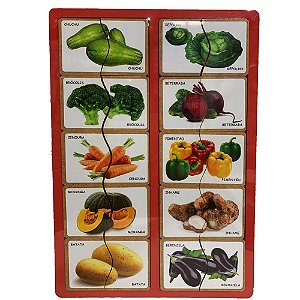 Quebra-Cabeça Frutas e legumes