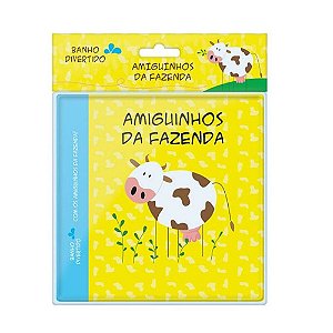Livro Banho Amiguinhos da Fazenda para Bebês