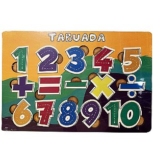 Jogo Simple Table - Tabuada Divertida de Madeira – estudebrink