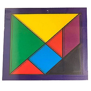Tangram Quebra-Cabeça Educativo e Pedagógico em MDF