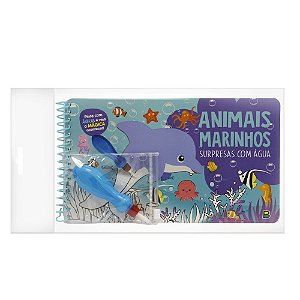 Livro Aquabook Surpresas com Água: Animais Marinhos
