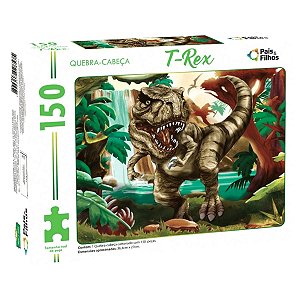 Quebra-Cabeças 150 peças T-Rex Pais e Filhos
