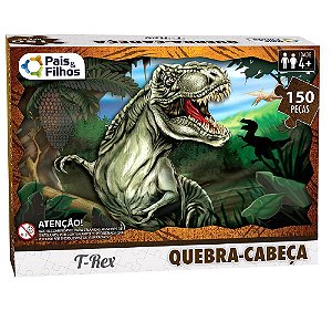 Quebra Cabeça Dino T-REX 3D ( Brilha no Escuro) – Zepelim Brinquedos  Educativos