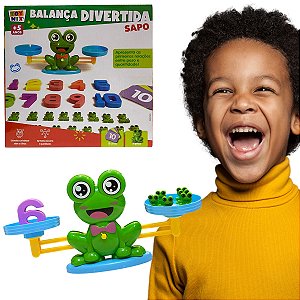 Balança Numérica Divertida Sapo Jogo Infantil Educativo