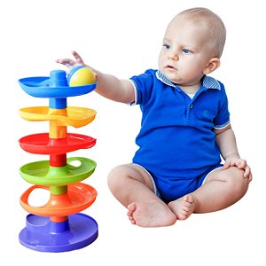 Brinquedo Montessori Paki Rampa 3 Bolinhas 1ª Infancia