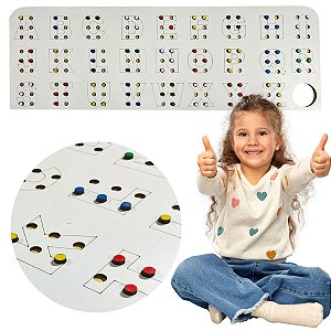 Alfabeto Educativo Braille Brinquedo Pedagogico Inclusivo