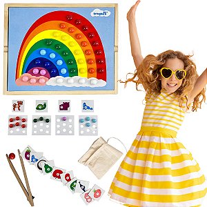 Brinquedo Infantil Sensorial Montessori Coordencao Motora