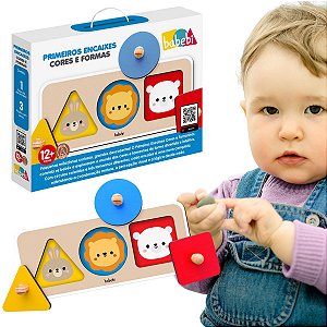Brinquedo Educativo Encaixar Cores Formas Infantil Bebês