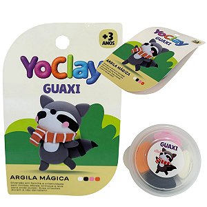 Argila Mágica Massinha Modelar Yoclay Pocket Guaxinim