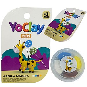 Argila Mágica Massinha Modelar Yoclay Pocket Girafa