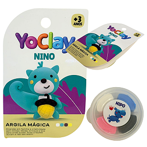 Argila Mágica Massinha Modelar Yoclay Pocket Esquilo Nino