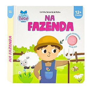 Livrinho Infantil Montessori Sensorial: Animais da Fazenda