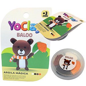 Argila Mágica Massinha Modelar Yoclay Pocket Ursinho Baloo
