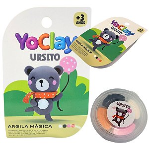 Argila Mágica Massinha Modelar Yoclay Pocket Ursinho