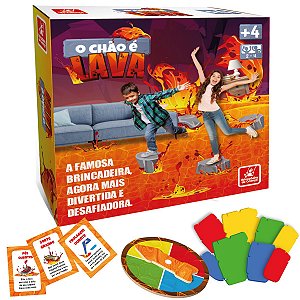 Jogo Infantil O Chão é Lava Desafio Equilíbrio e Movimento