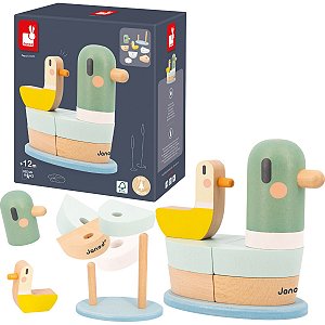 Brinquedo de Encaixe Empilhar Pato Coordenação Motora Bebês