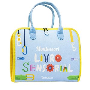 Livro Sensorial Montessori Infantil – Maleta Educativa de Atividades para Bebês e Crianças
