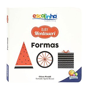 Livro de Contrastes Formas Baby Montessori – Estímulo Visual para Bebês