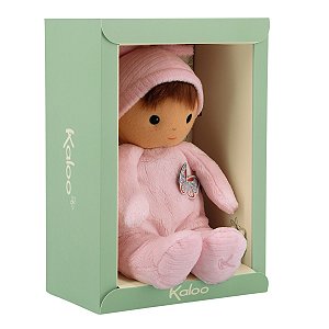 Boneca de Pano Bebê Macia Pelúcia Rosa Infantil Kaloo Camelia