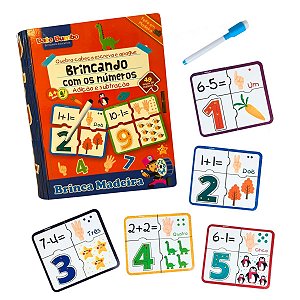 Quebra-Cabeça Infantil Educativo Números Matemática 49 Peças