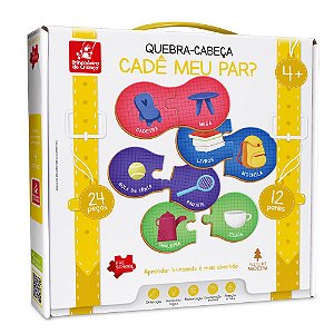 Mini Quebra-Cabeças Joguinhos de Bolsa Infantil Madeira - Tralalá 4 Kids