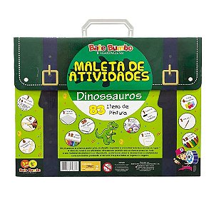 Jogo Bingo dos Dinossauros Brinquedo Educativo Madeira - Bate