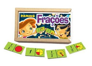 Dominó Frações  Brinquedo Educativo e Pedagógico