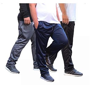Calça Chimpa Masculina S/ Punho Treino Esporte Bolso Lateral