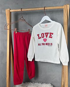 Conjunto de Moletom Infantil - Feminino