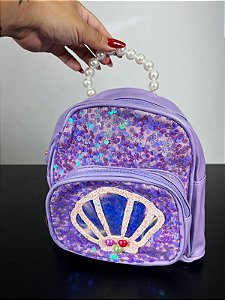 Mochila Infantil Conchas Pérolas