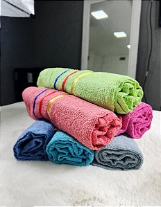 Toalha de Banho Listras Algodão 1,30M X 70CM