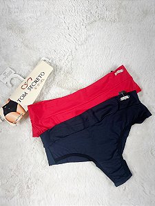 Kit 2 Calcinhas Amora (Vermelho e Preto) 5113