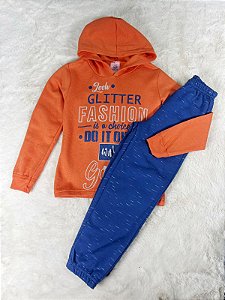 Conjunto de Moletom Infantil - Feminino - Glitter